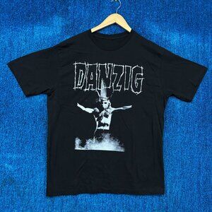 Danzig Video Concert VHS Cover Heavy Metal Band Graphic T-Shirt Size Large